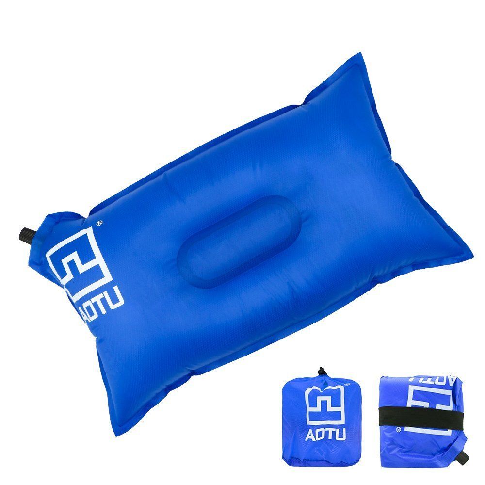 FLYTOP-AIR PILLOW 34X22CM-CAMPING ACC-BLUE